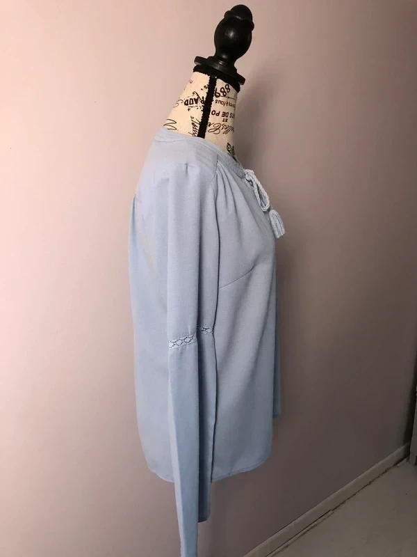 💙 Blusa azul cielo bordada – Lola Espeleta – T. S – Muy buen estado – photo 3